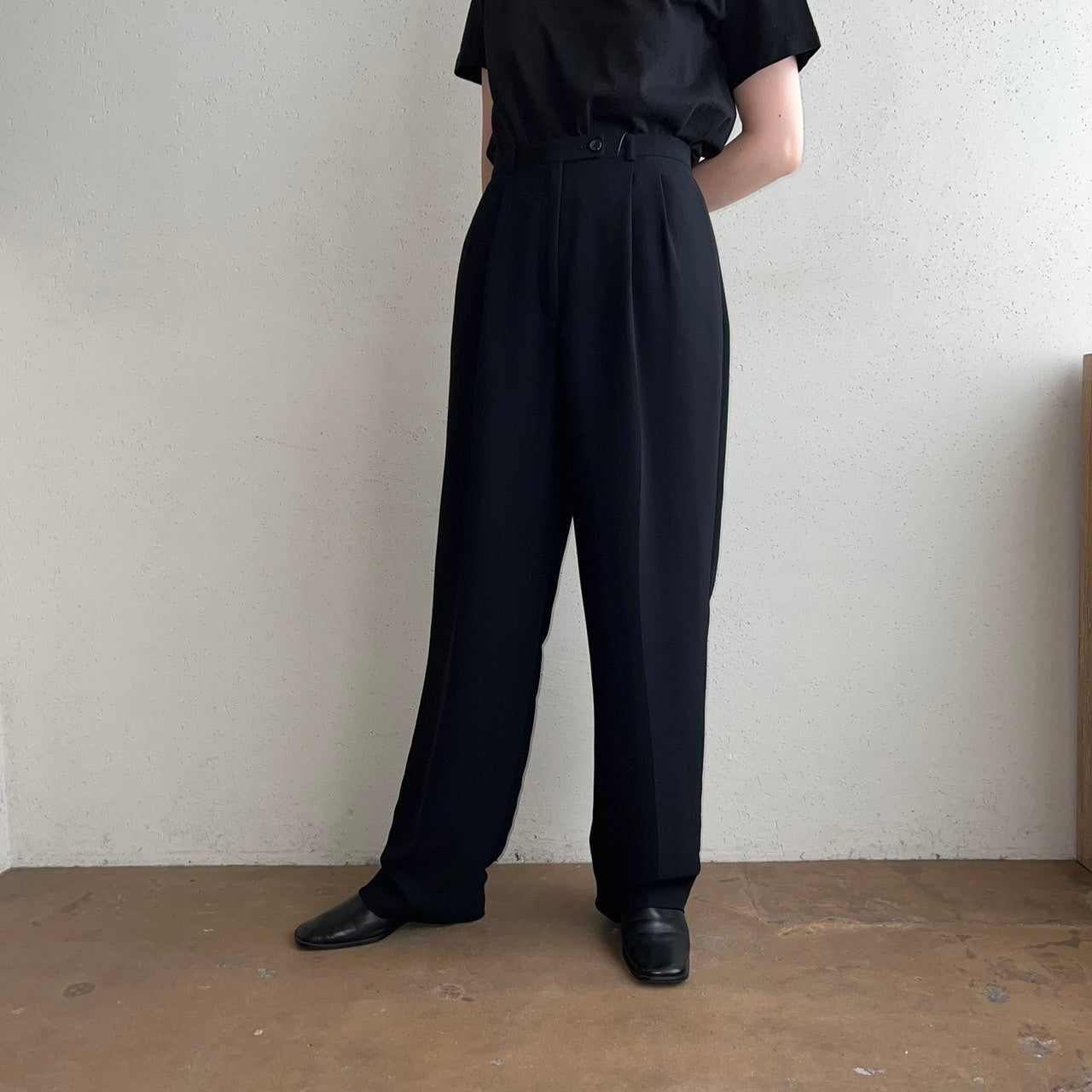 90s Black Pants Dead Stock