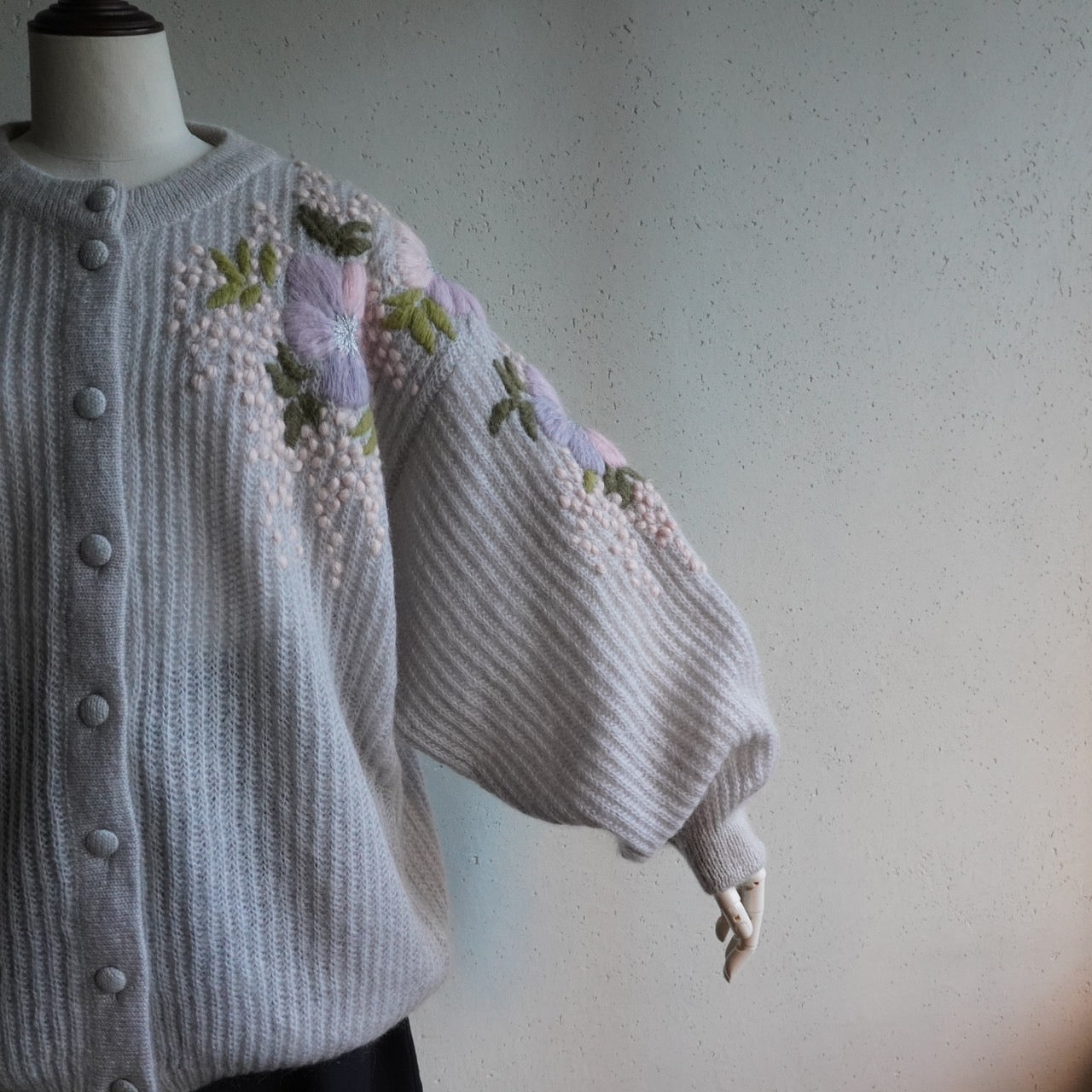 80s EURO Design Mohair Knit Cardigan