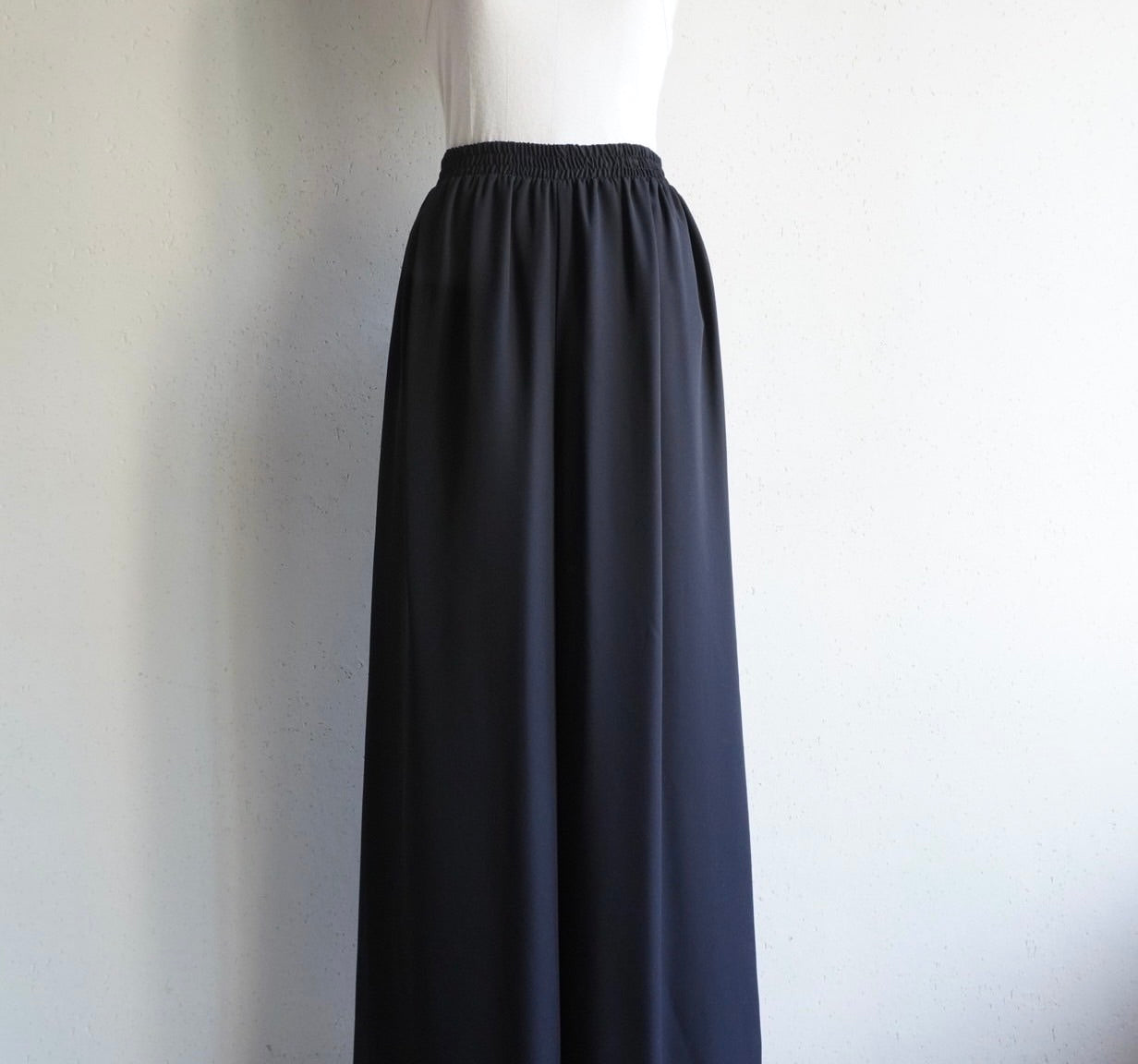90s Black Wide Pants Made in USA