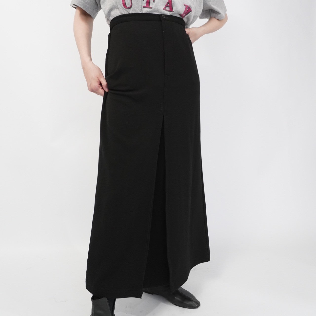 90s Slit Design Skirt