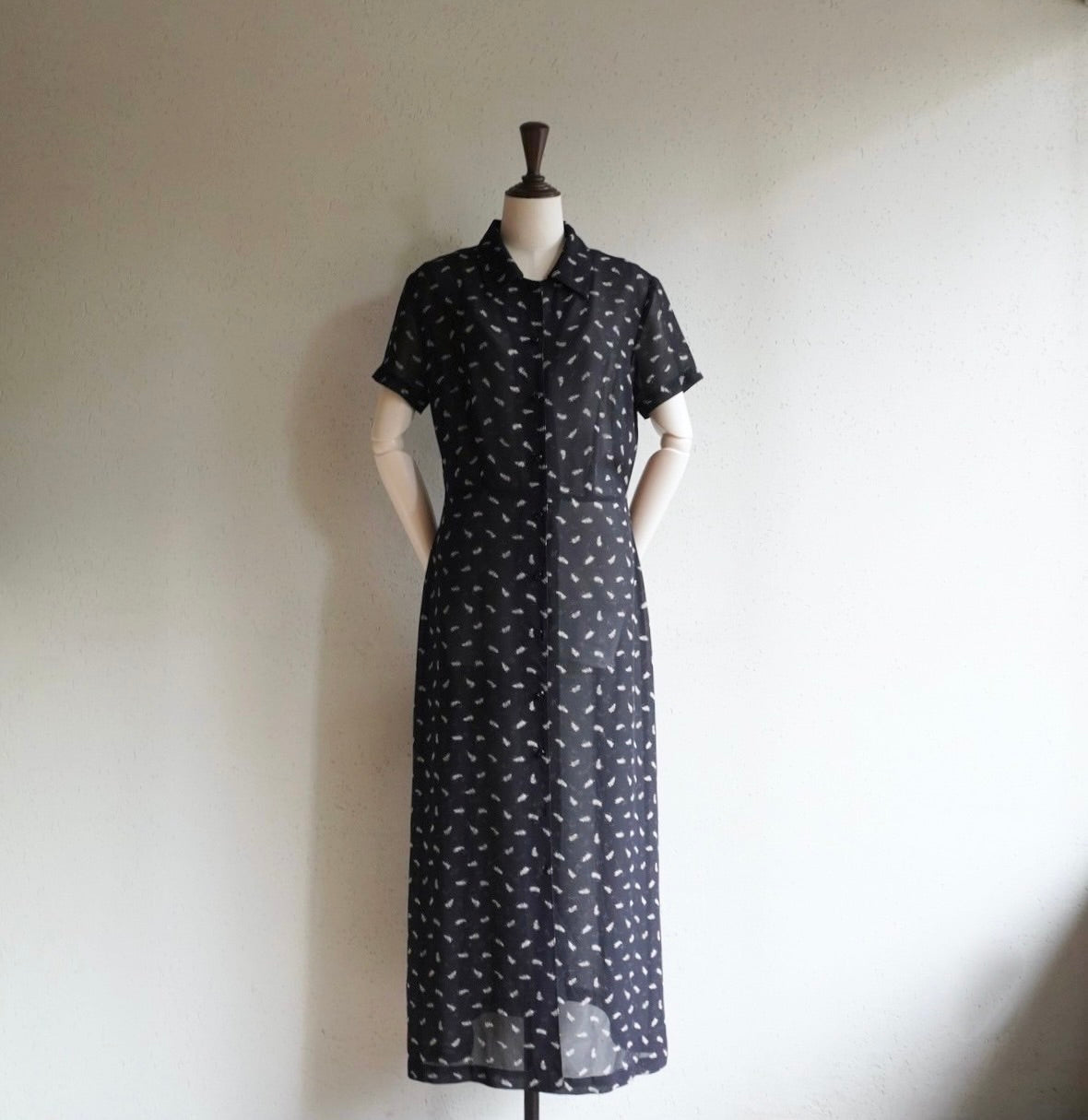 90s Printed Maxi Dress