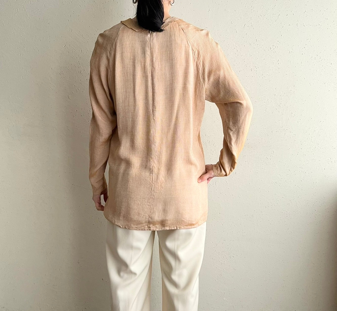 90s Pale Orange Blouse