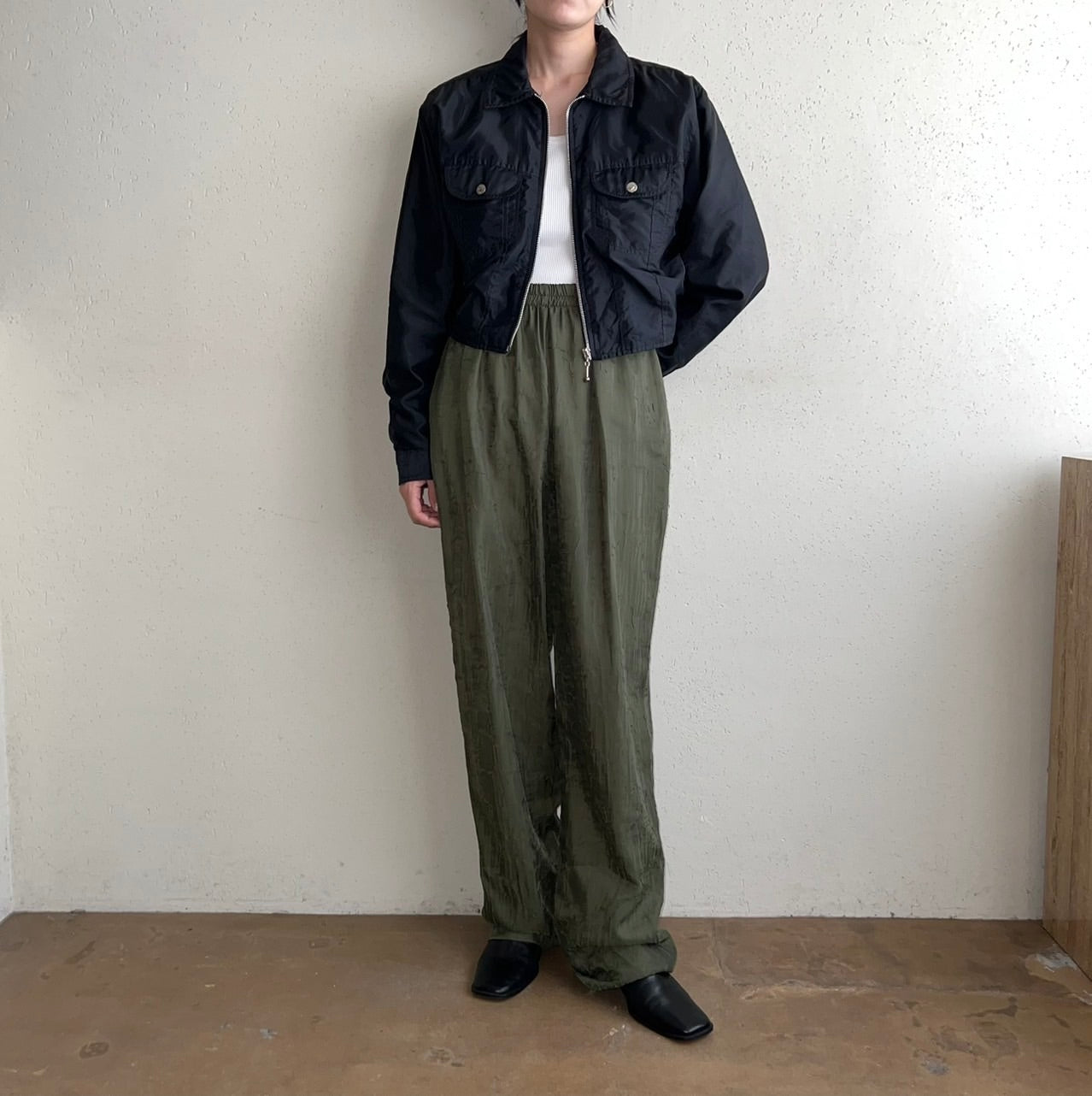 90s Black Zipped Jacket