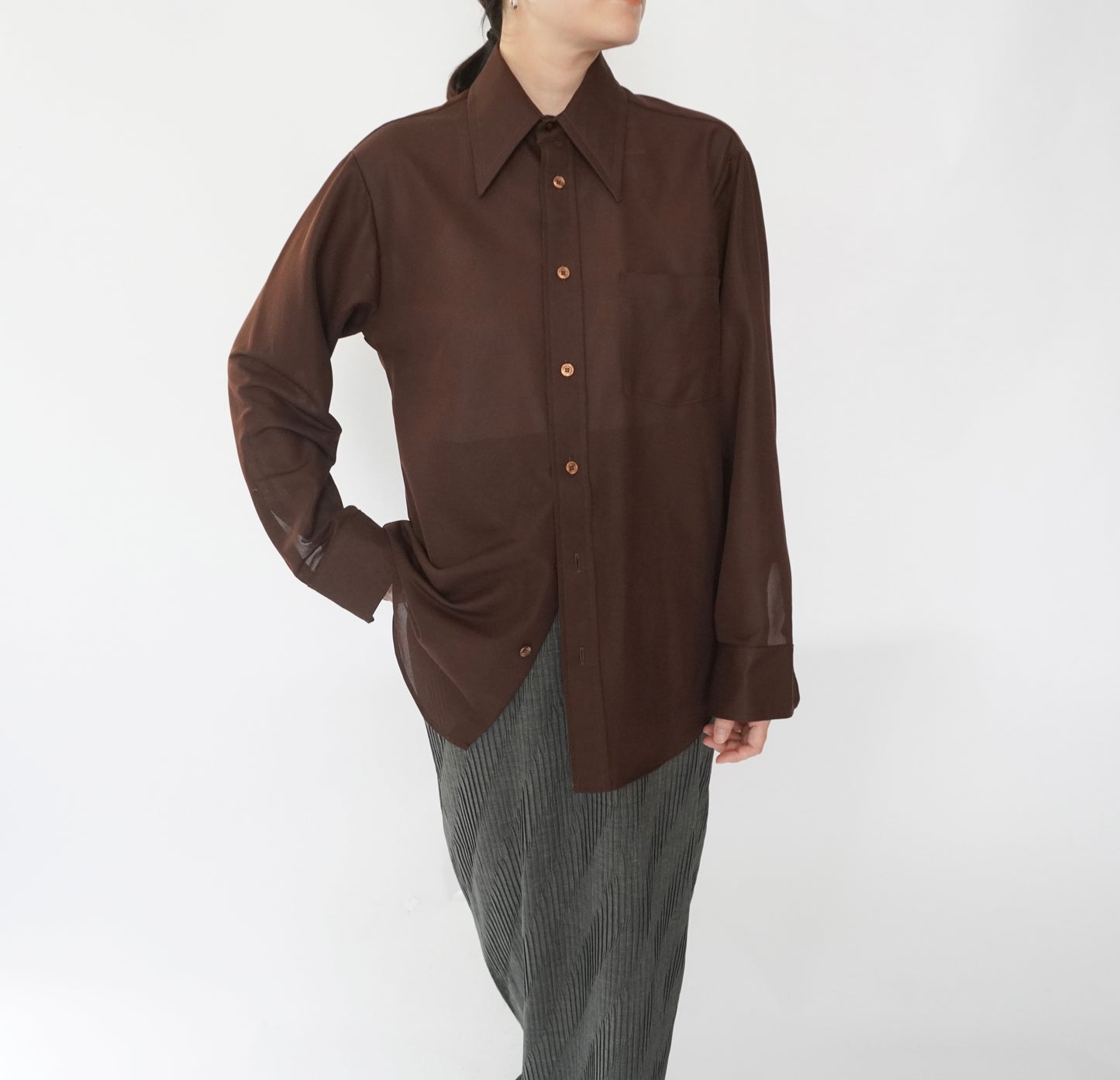 70s Brown Shirt