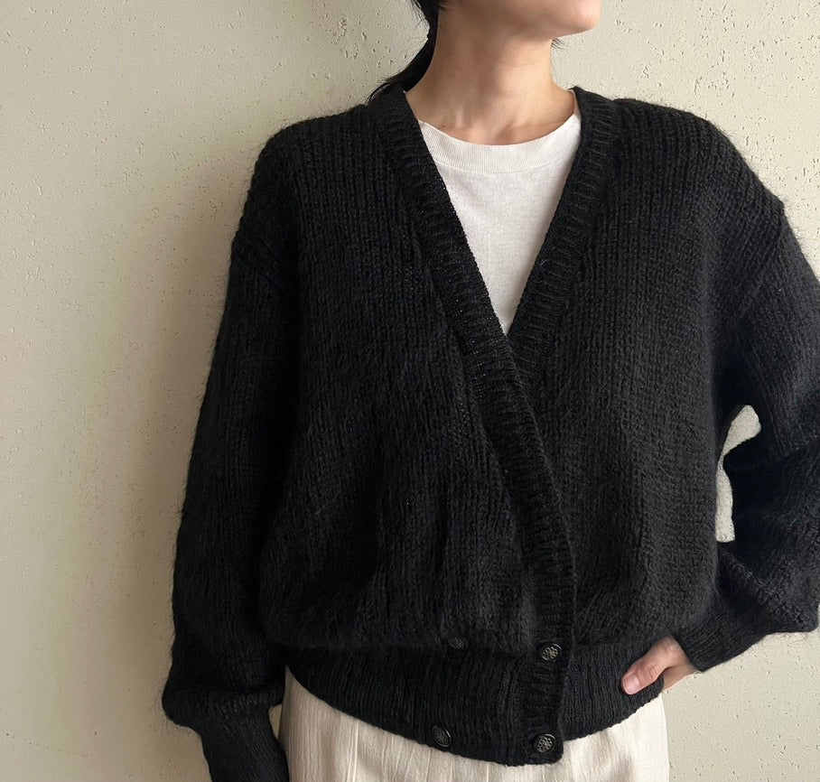 90s Mohair Knit Cardigan Made in U.K