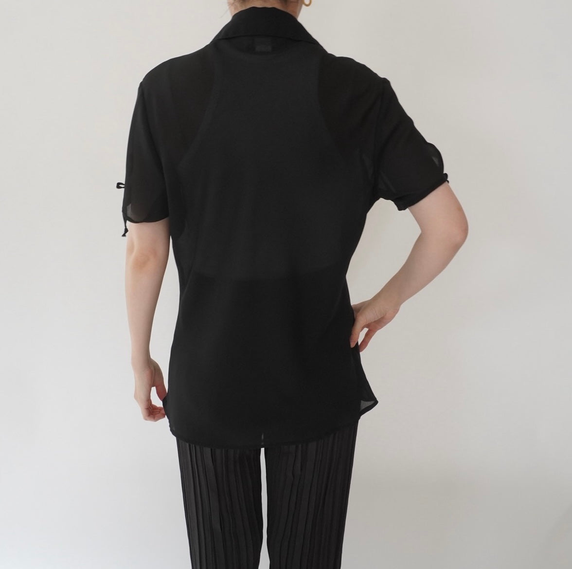 90s Sheer Shirt Made in USA