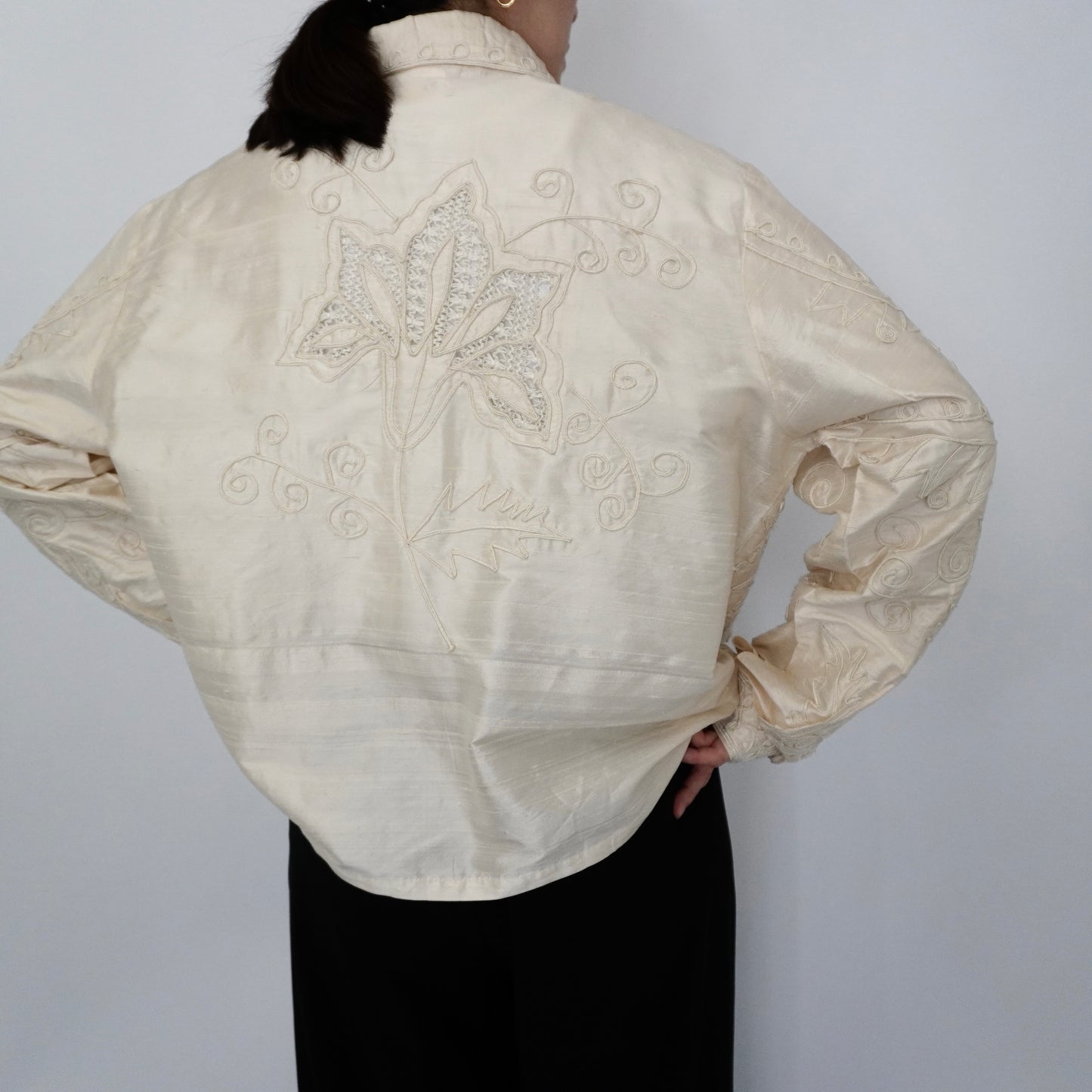 90s Silk Shirt, Jacket