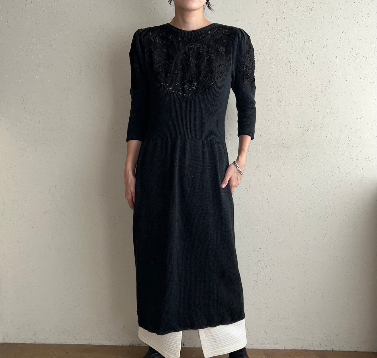 80s "Neiman Marcus ” Knit Dress Made in USA