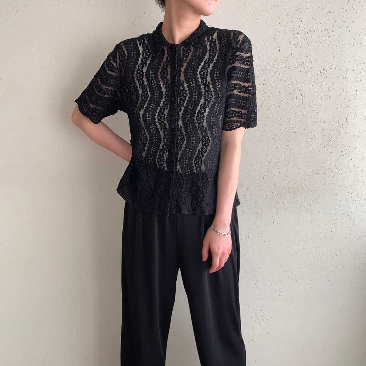 90s Lace Top Made in Italy