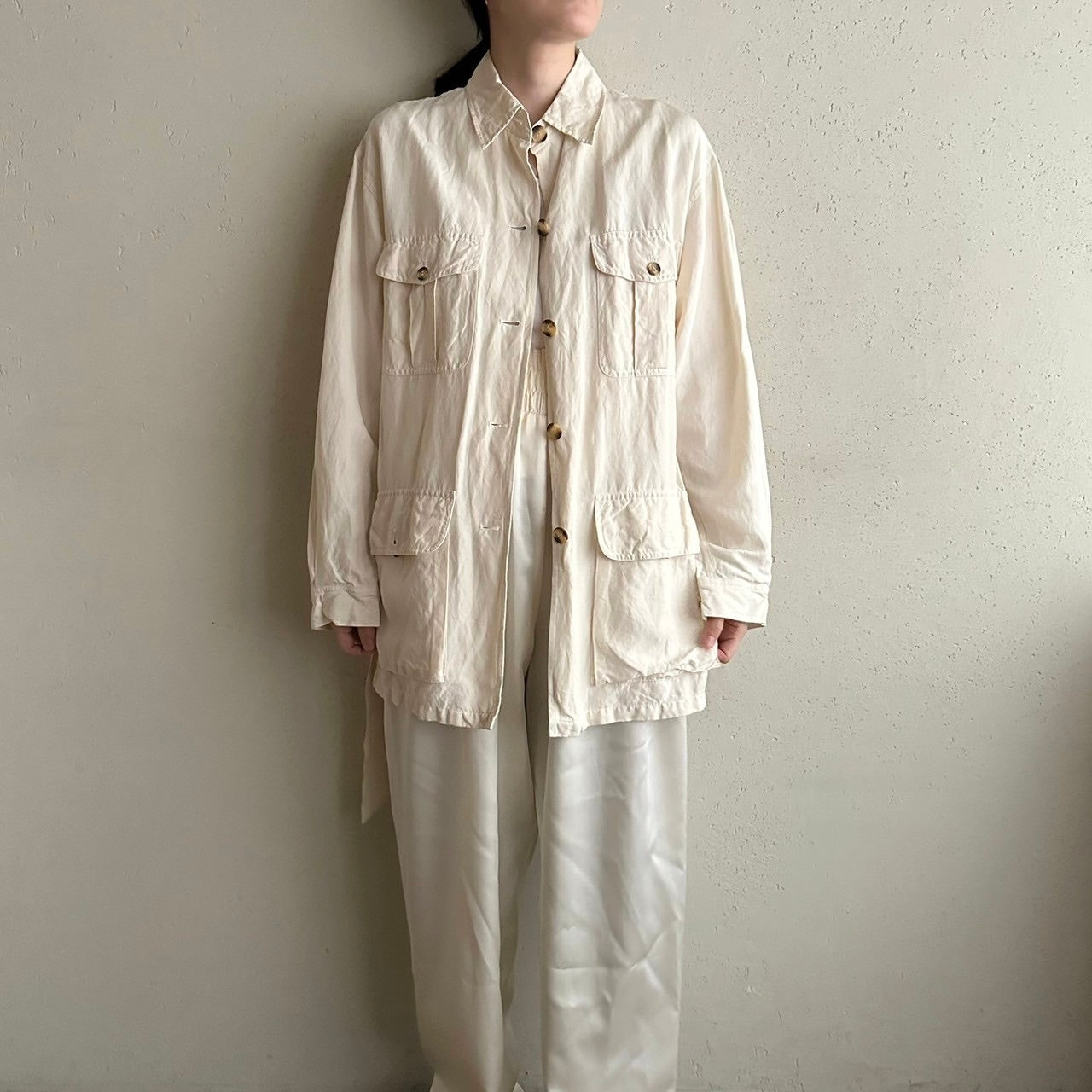 90s Silk Belted Jacket