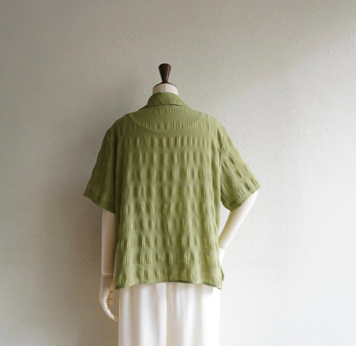 90s Pleat Green Shirt