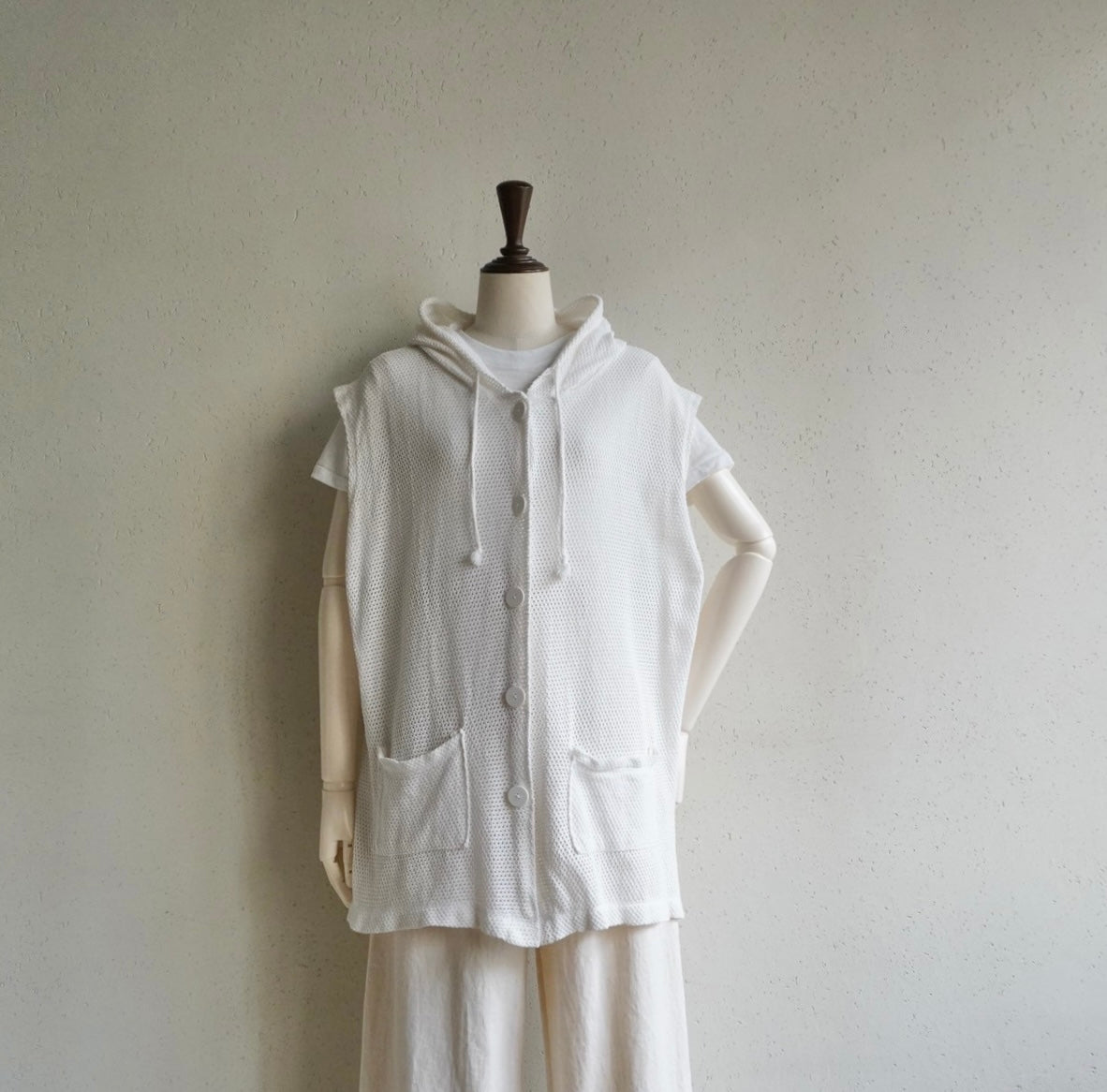 90s Mesh Sleeveless Top Made in USA