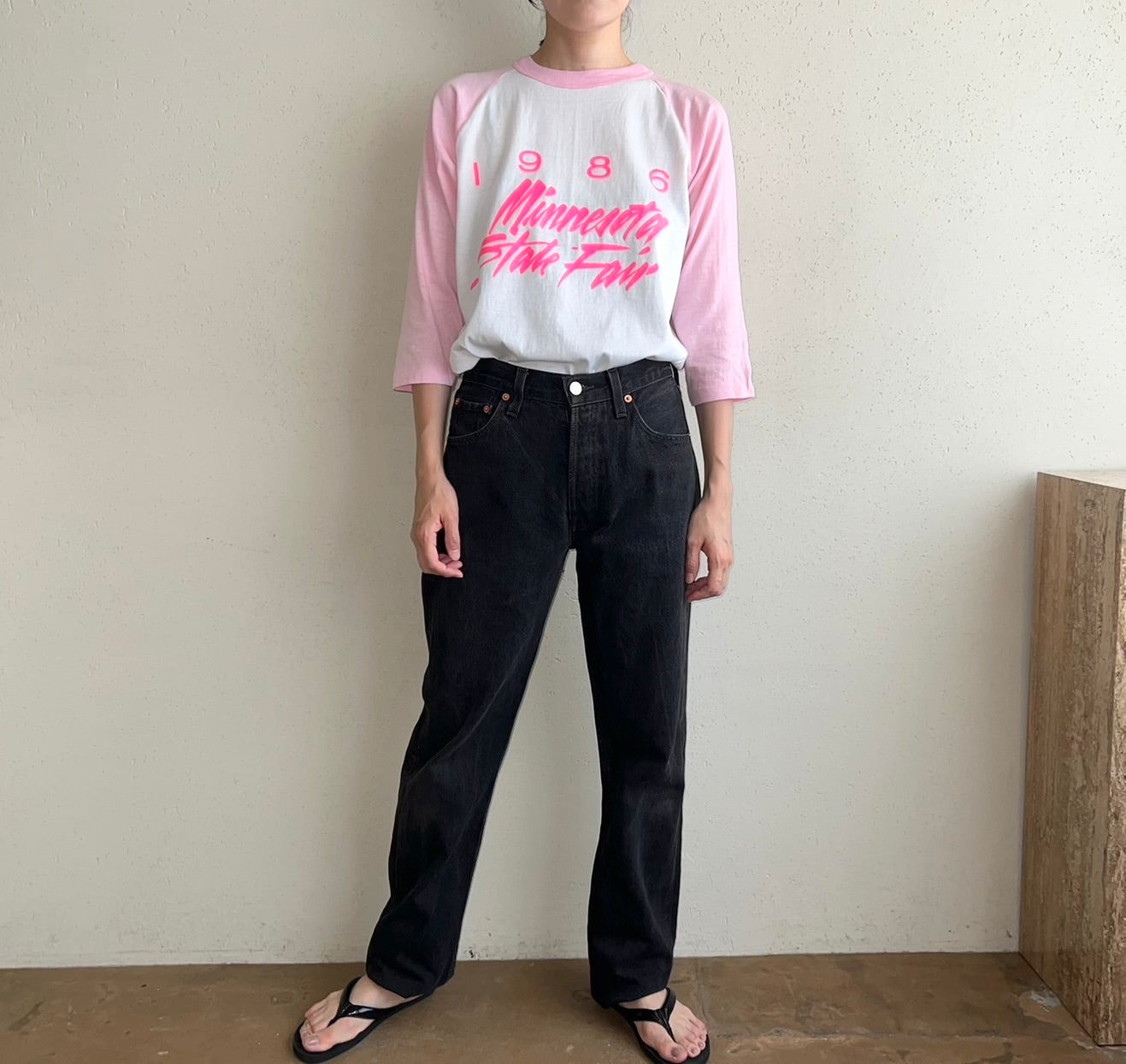 80s Raglan Sleeve T-shirt Made in USA