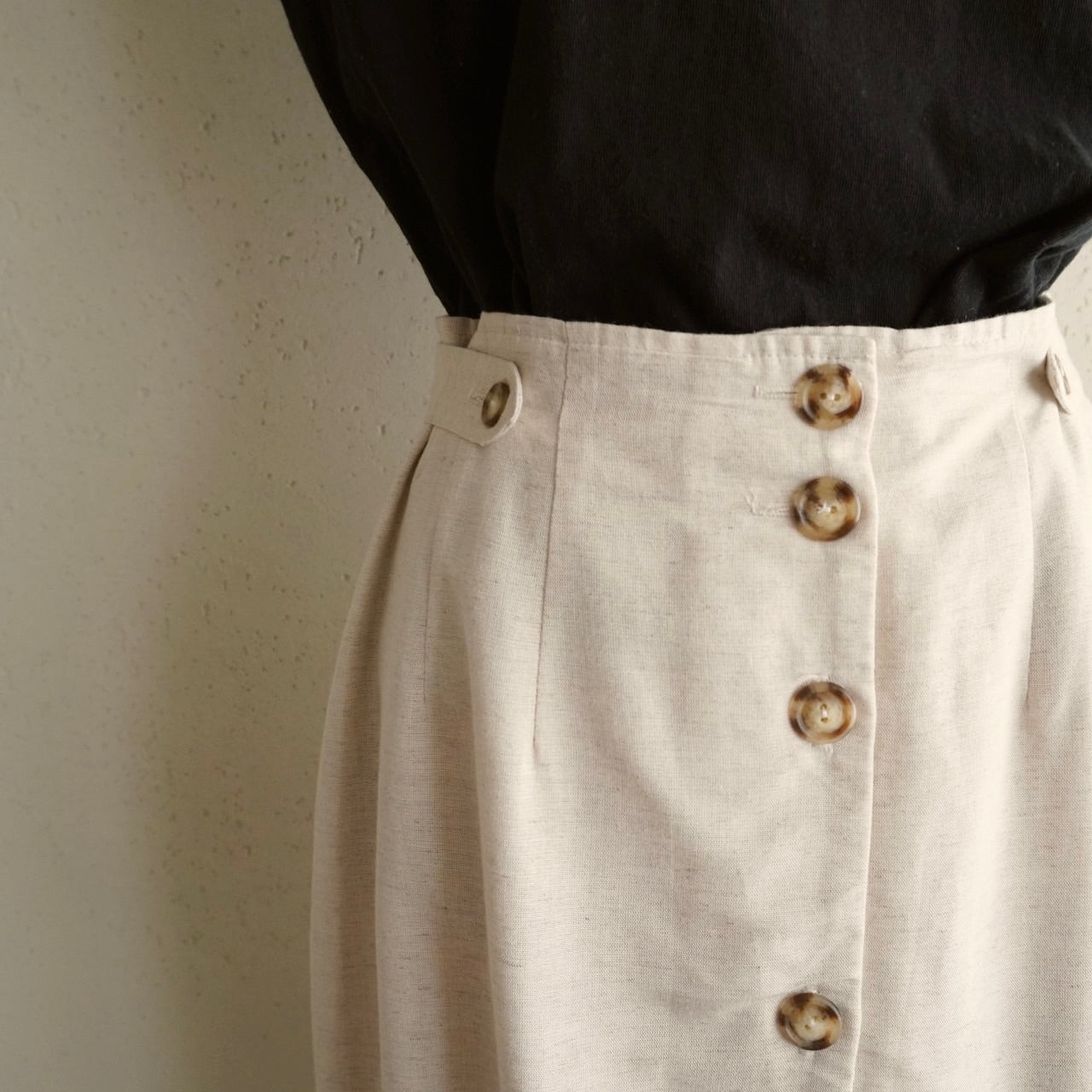 90s Button Design Skirt