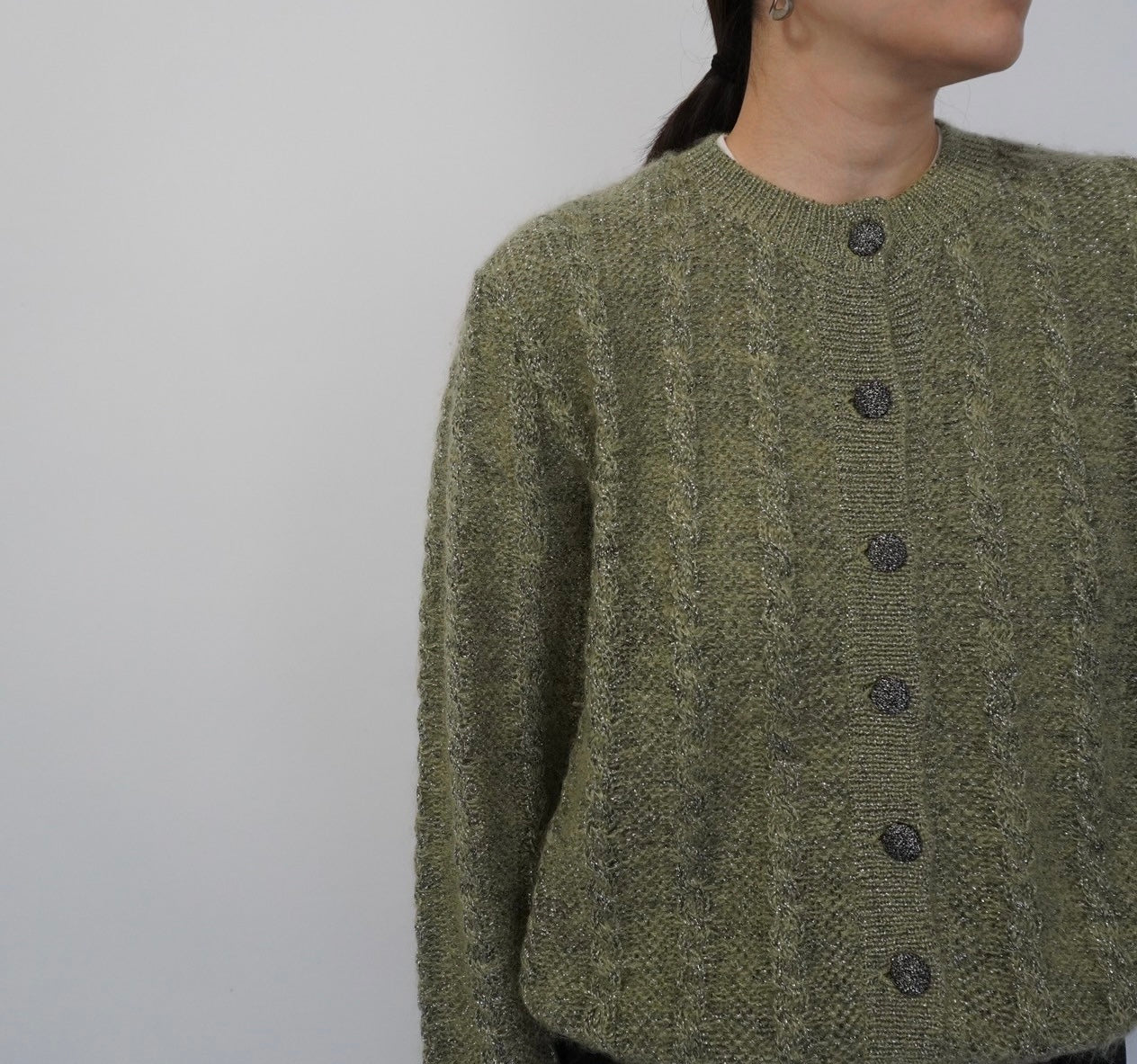 80s Design Knit Cardigan