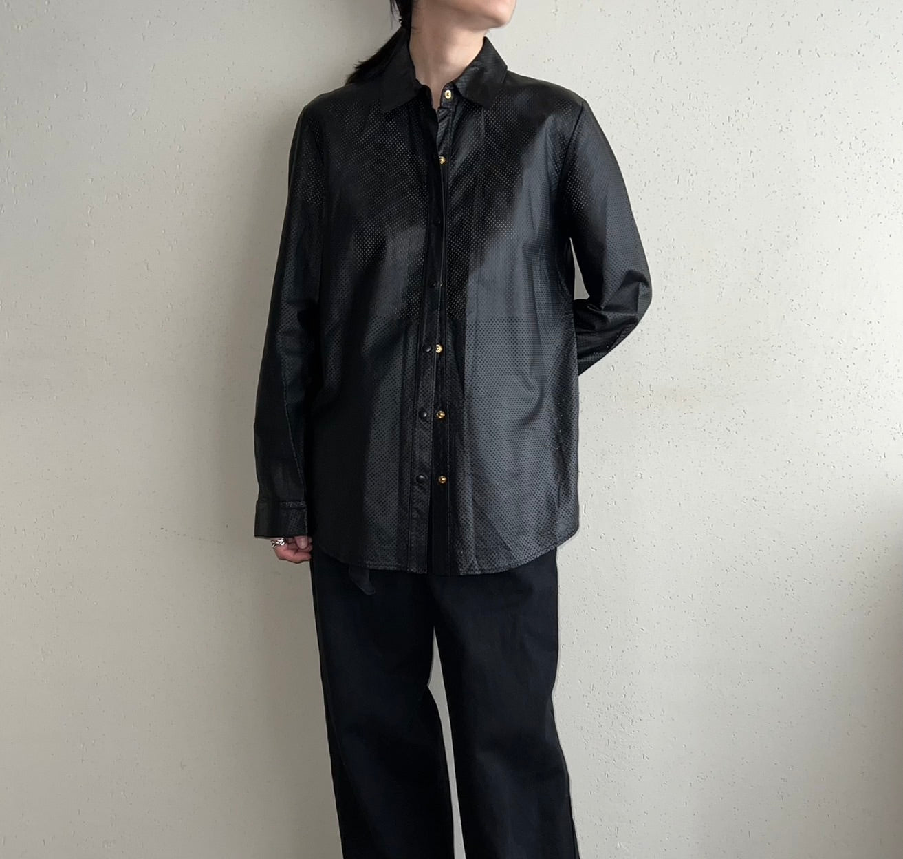 90s Leather Shirt