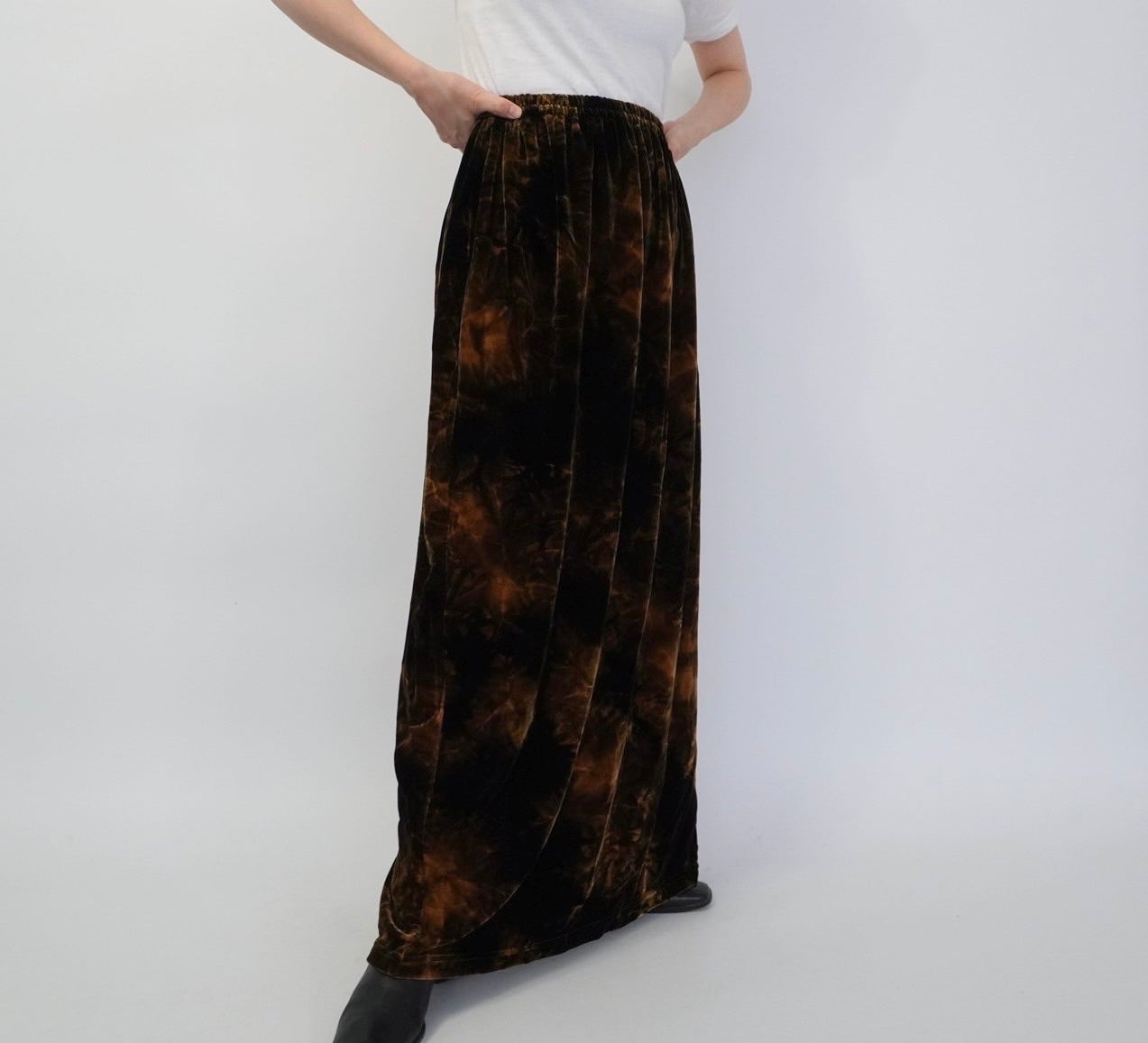 90s Velor Maxi Skirt
