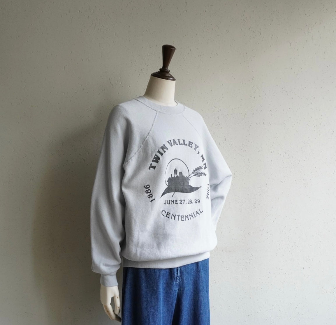 80s Printed Sweater Made in USA