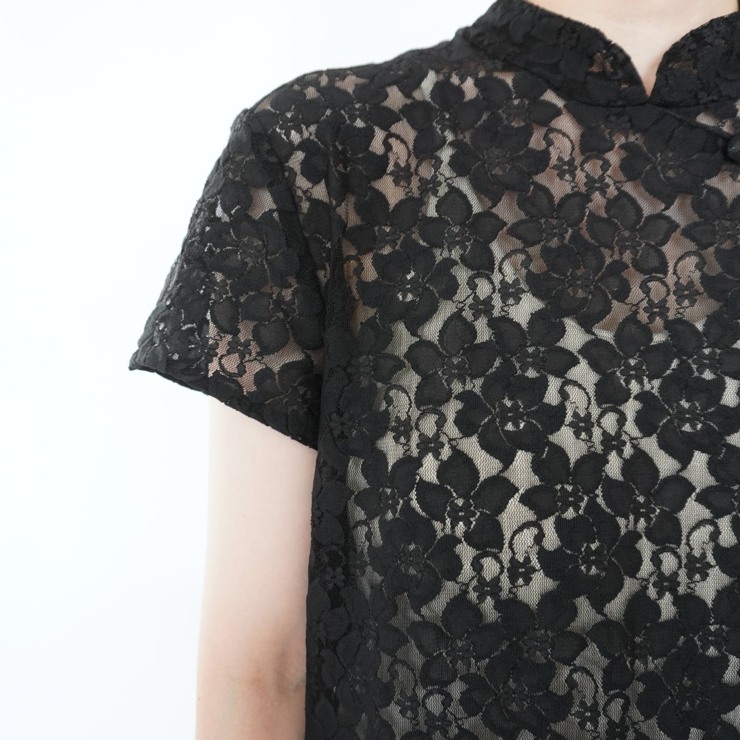 90s Lace Asian Design Dress