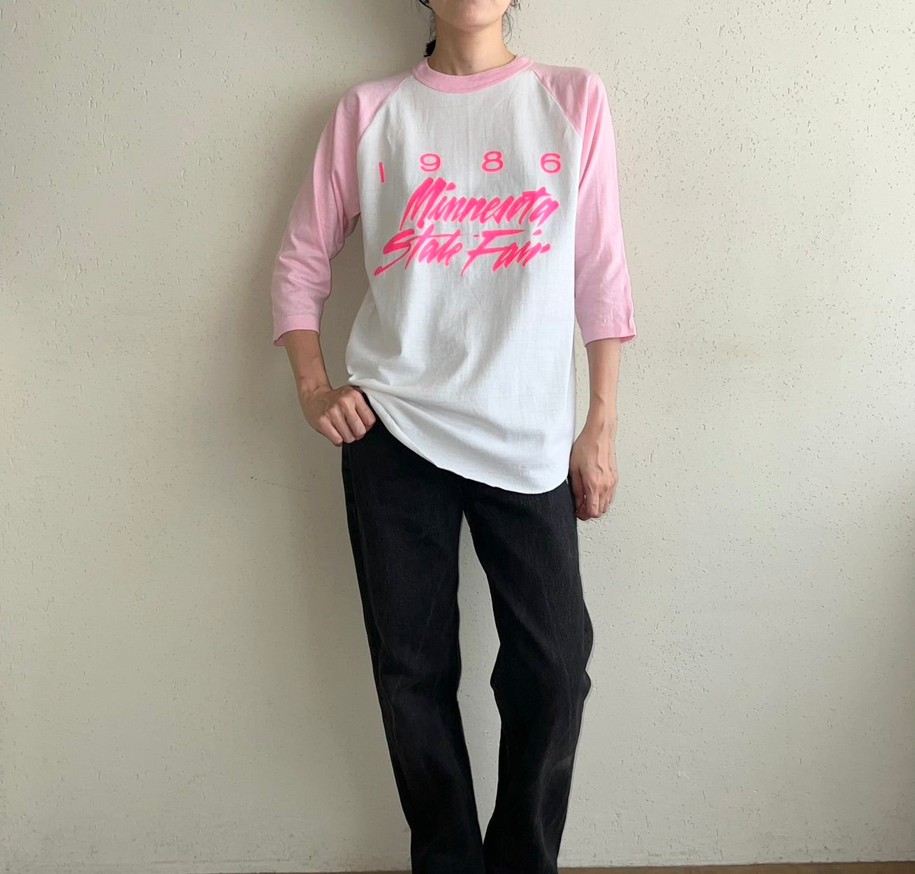 80s Raglan Sleeve T-shirt Made in USA
