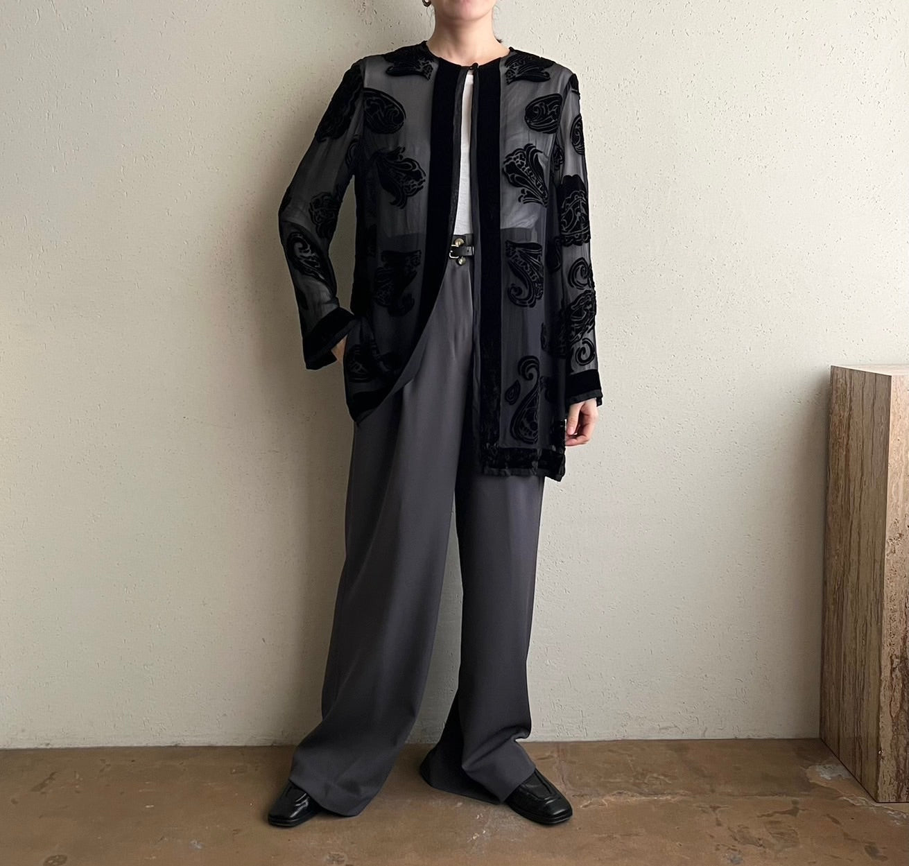 90s Sheer Design Robe