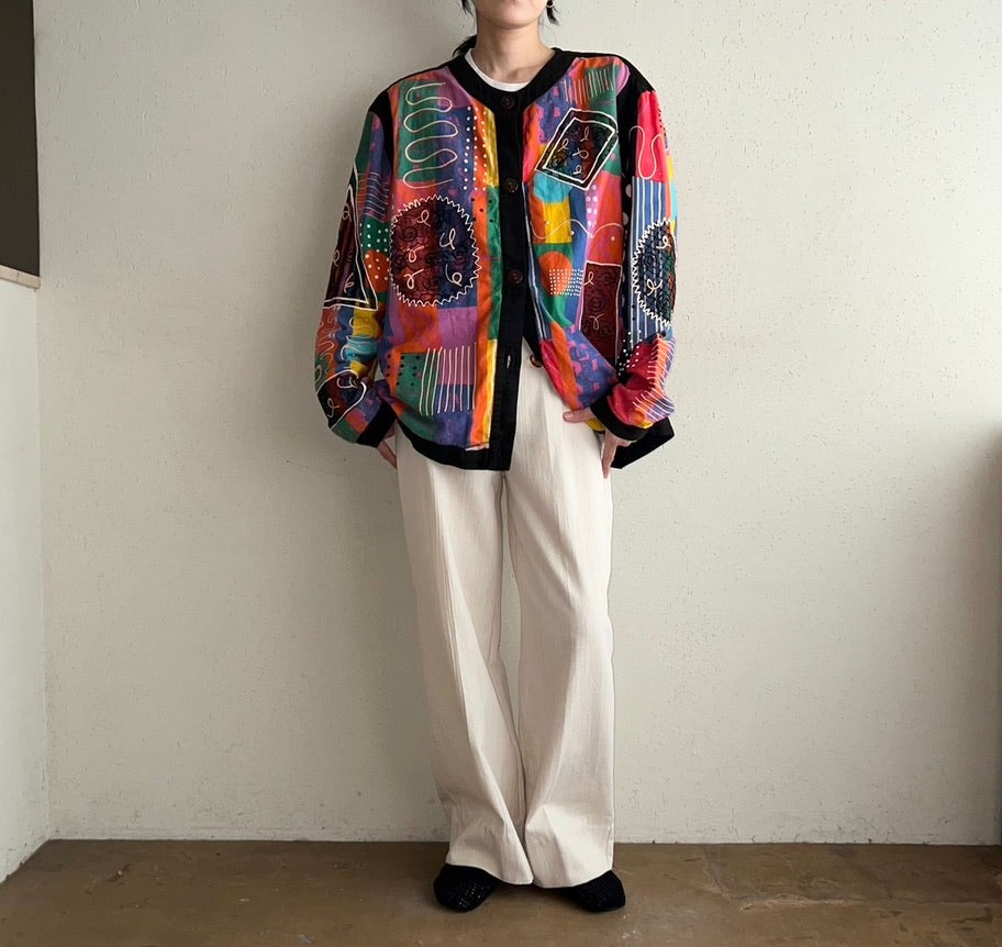80s Cotton Design Jacket Made in USA