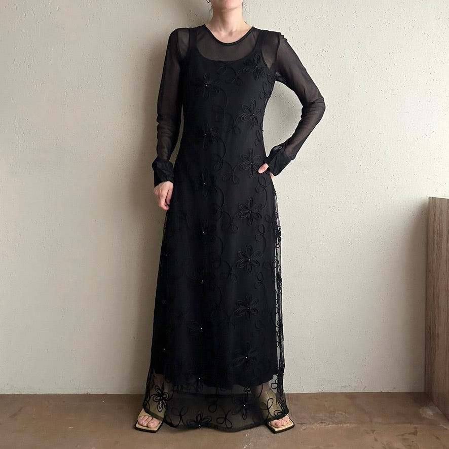 90s Lace Design Dress