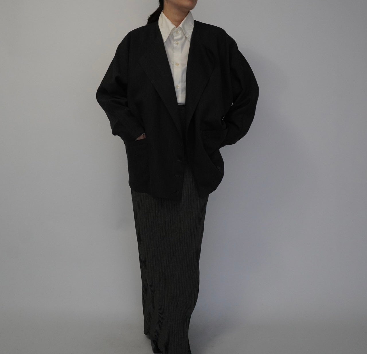90s Design Wool Light Jacket