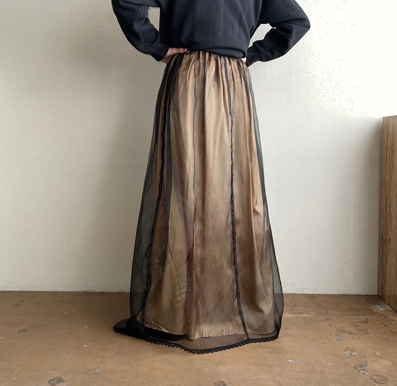 90s Sheer Skirt Made in USA