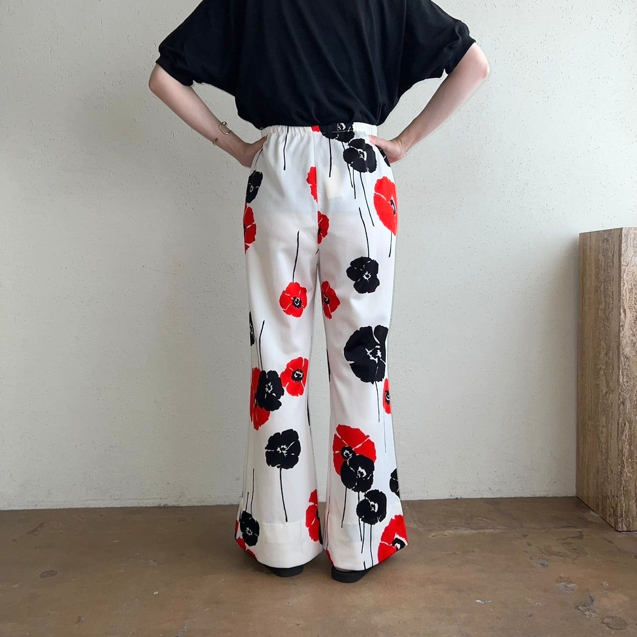 70s Floral Print Pants