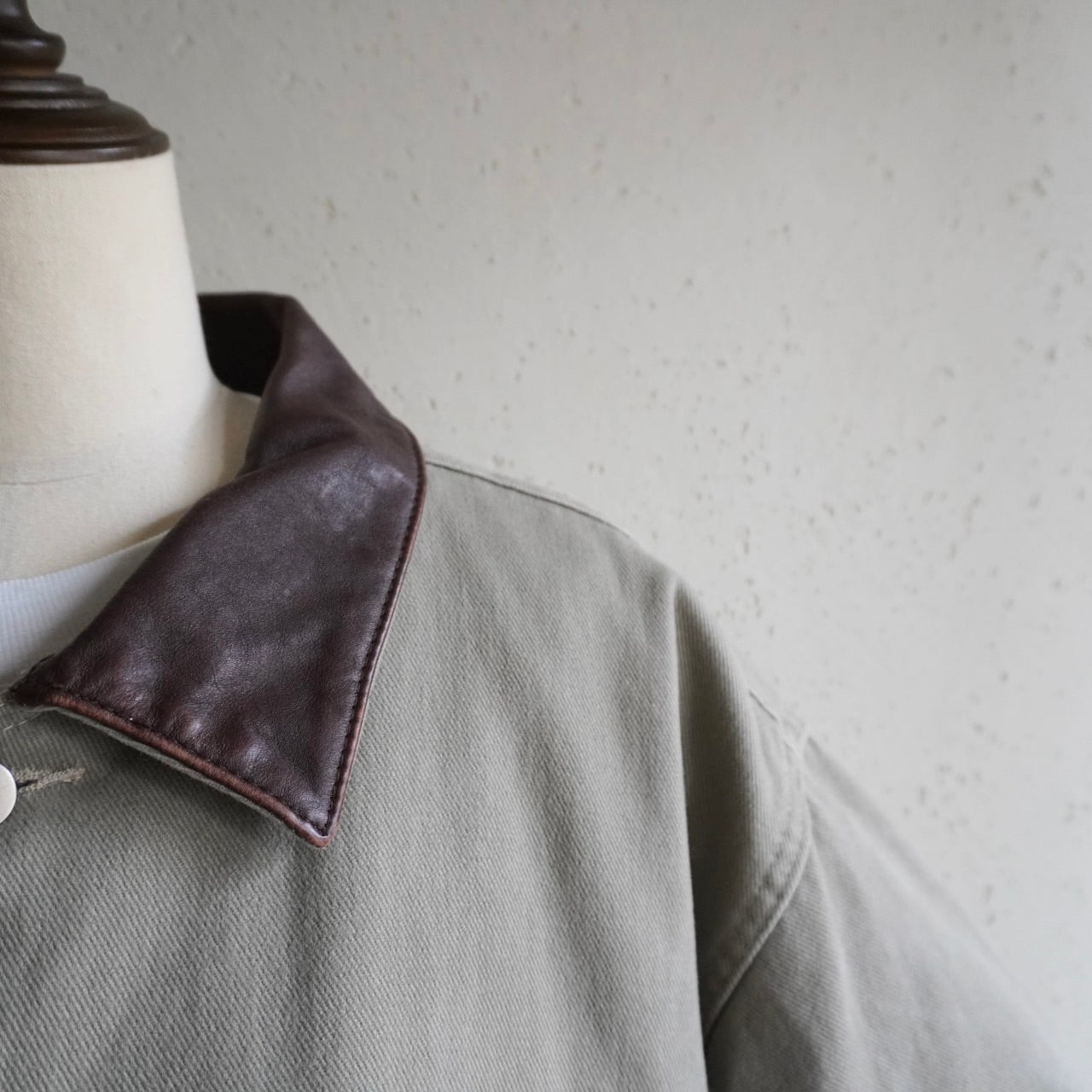90s Leather Collar Jacket