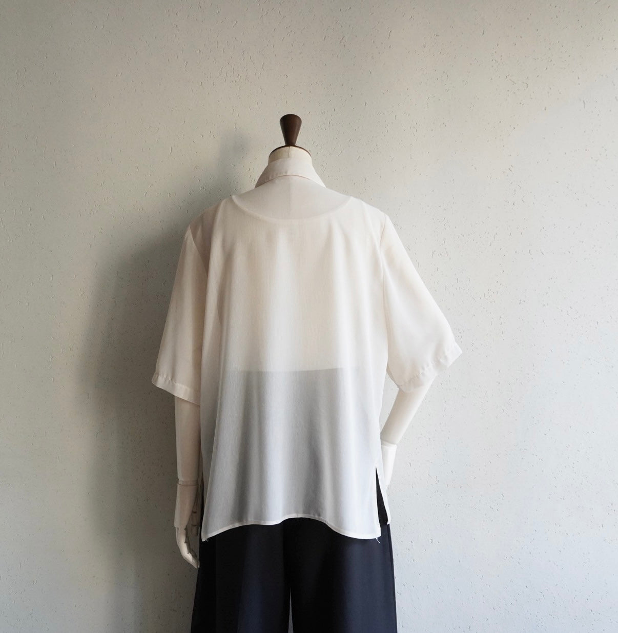 90s EURO Embroidery Sheer Shirt