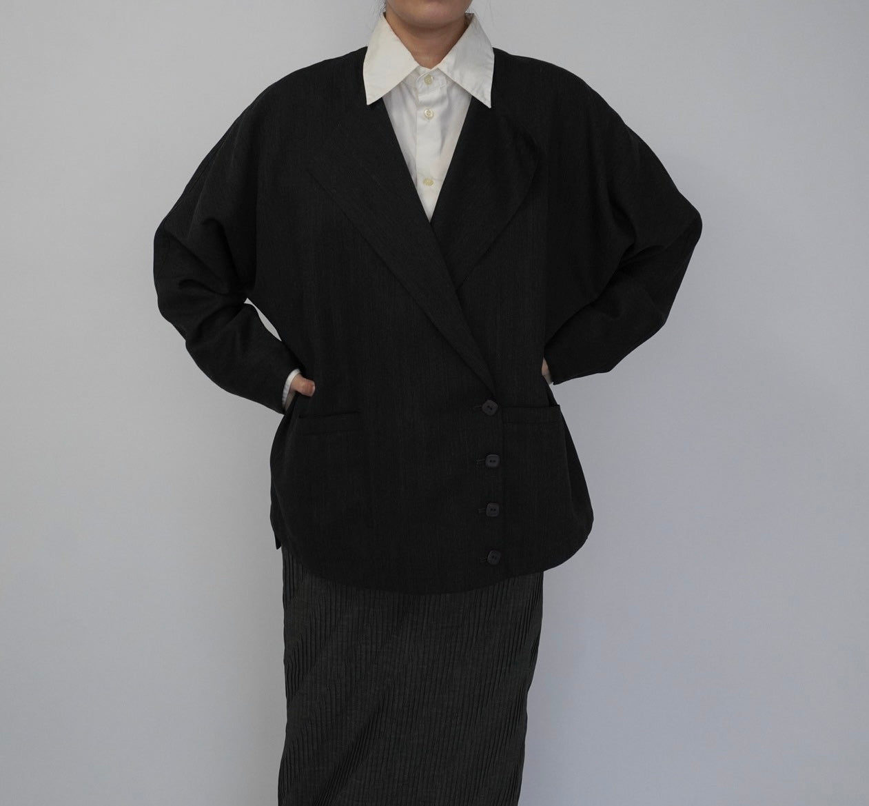 90s Design Wool Light Jacket