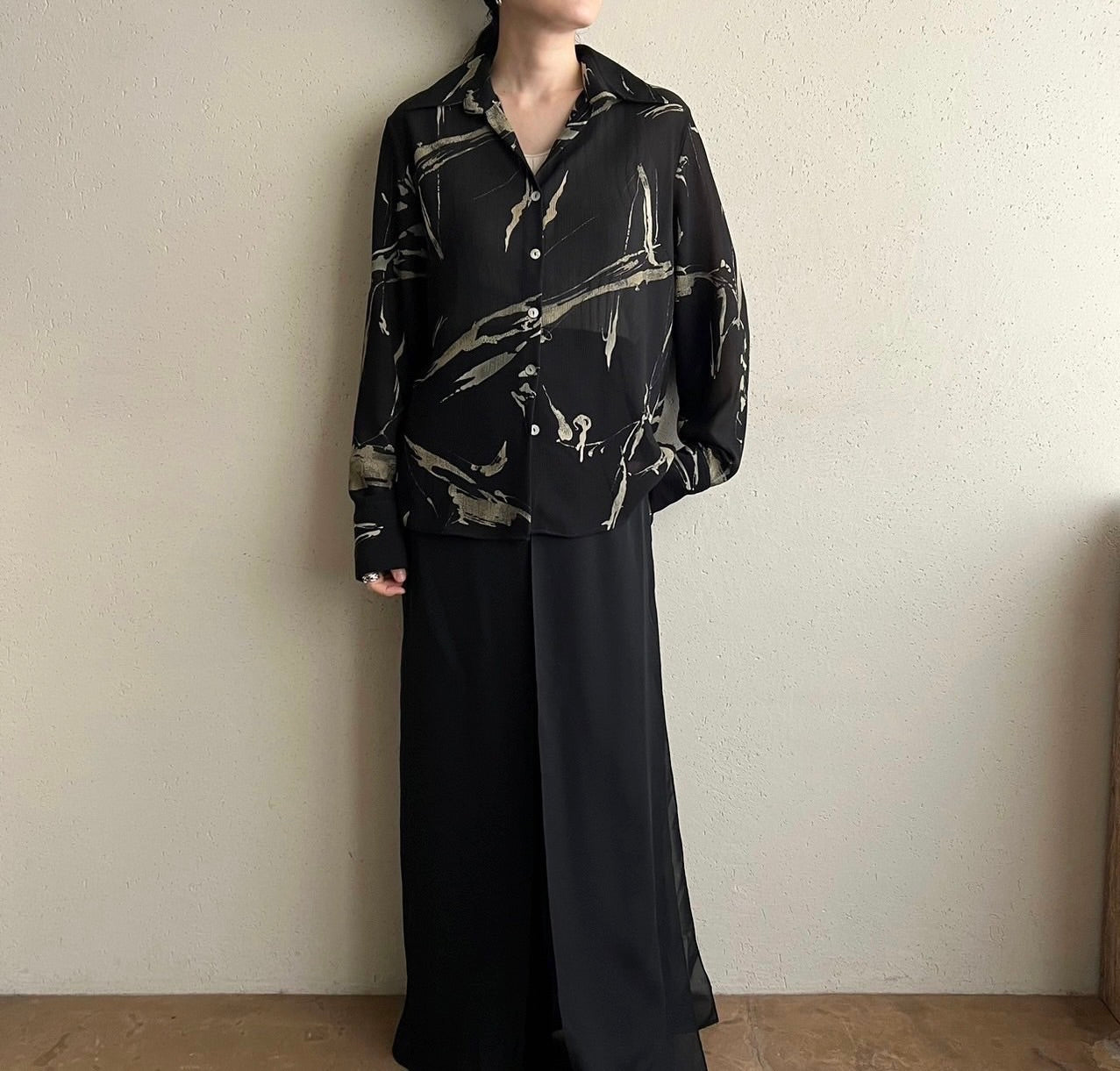 90s Sheer Shirt Made in Italy