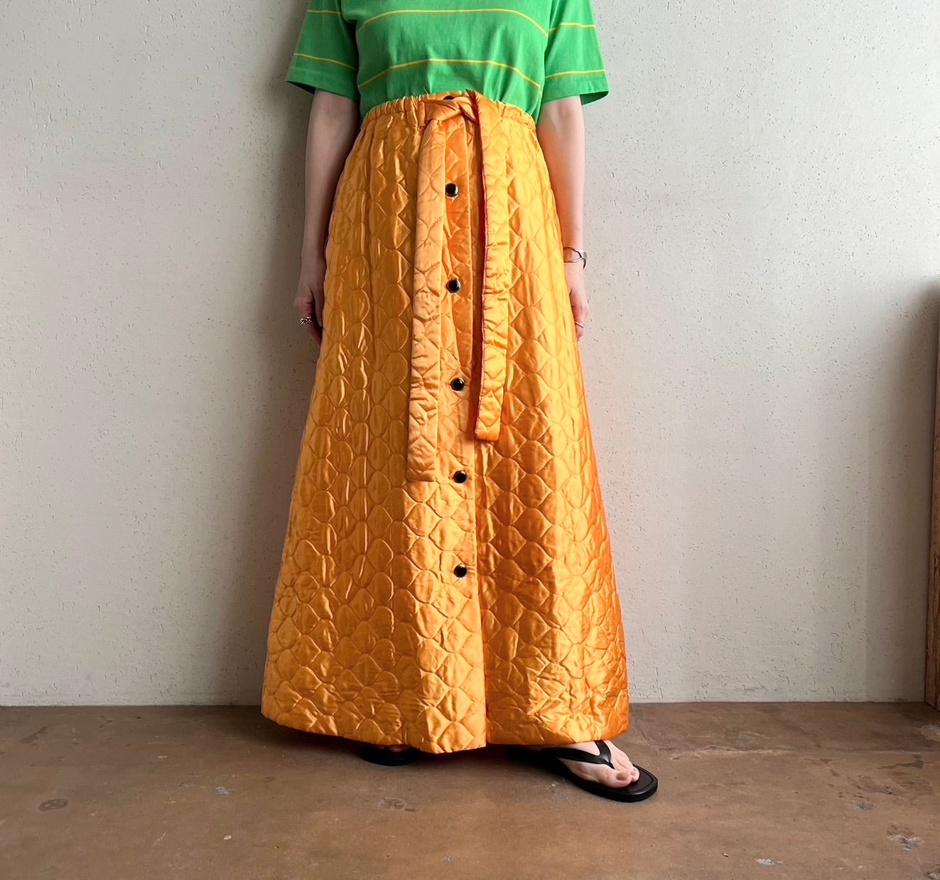 70s Quilted Skirt