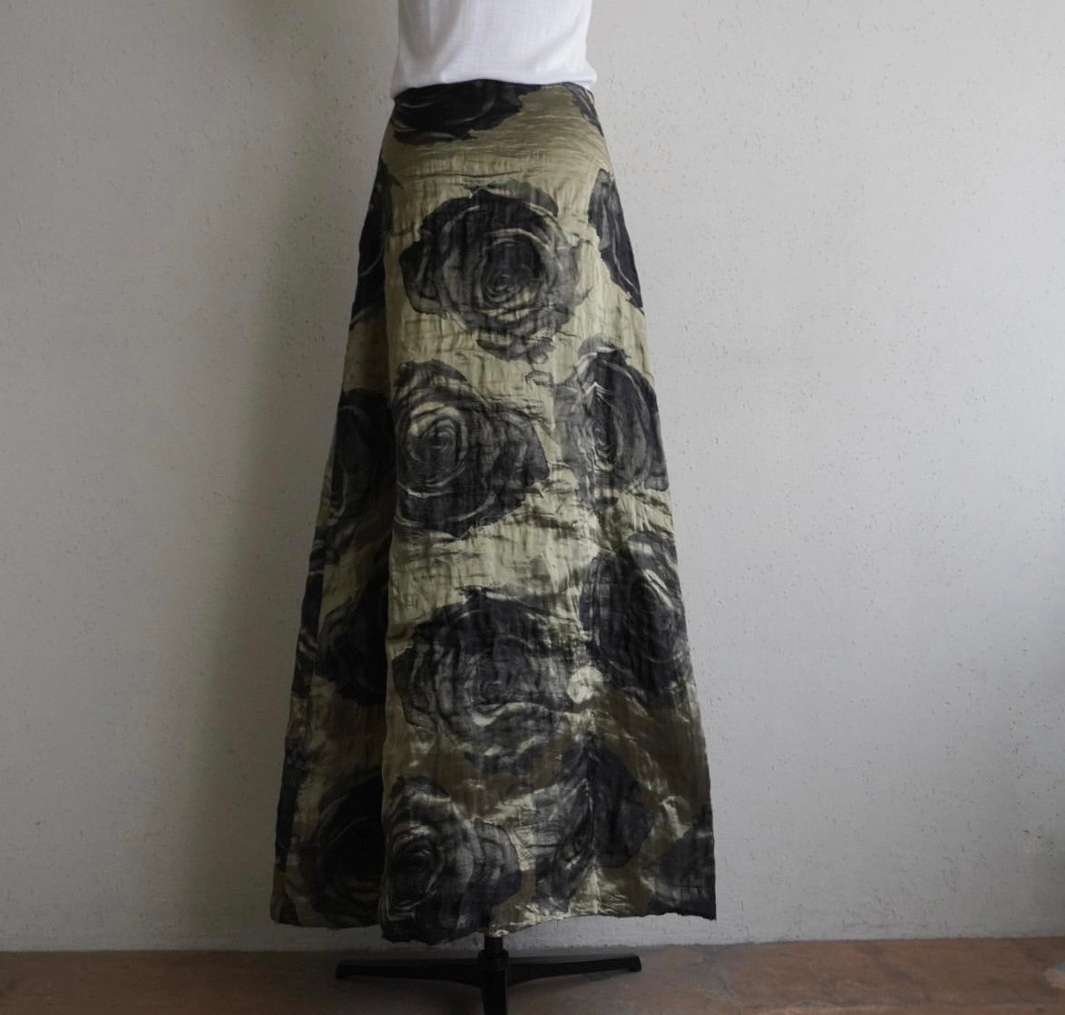 90s Silk Maxi Skirt Made in Italy