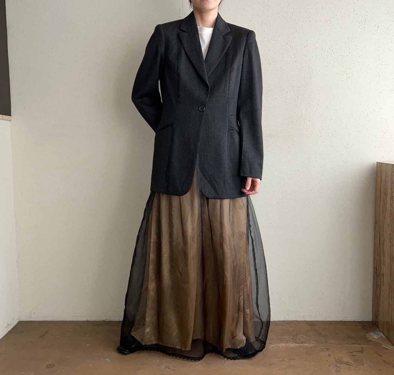 90s Sheer Skirt Made in USA