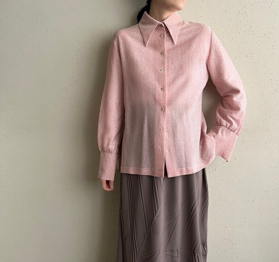 70s Glitter Pink Shirt