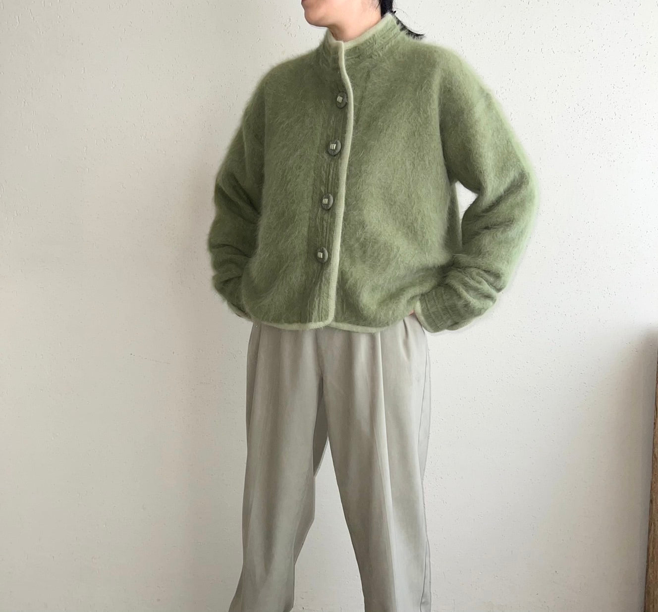 90s Angora Knit Jacket