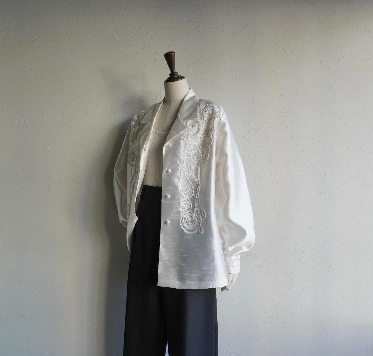 90s Cord Lace Shirt, Jacket