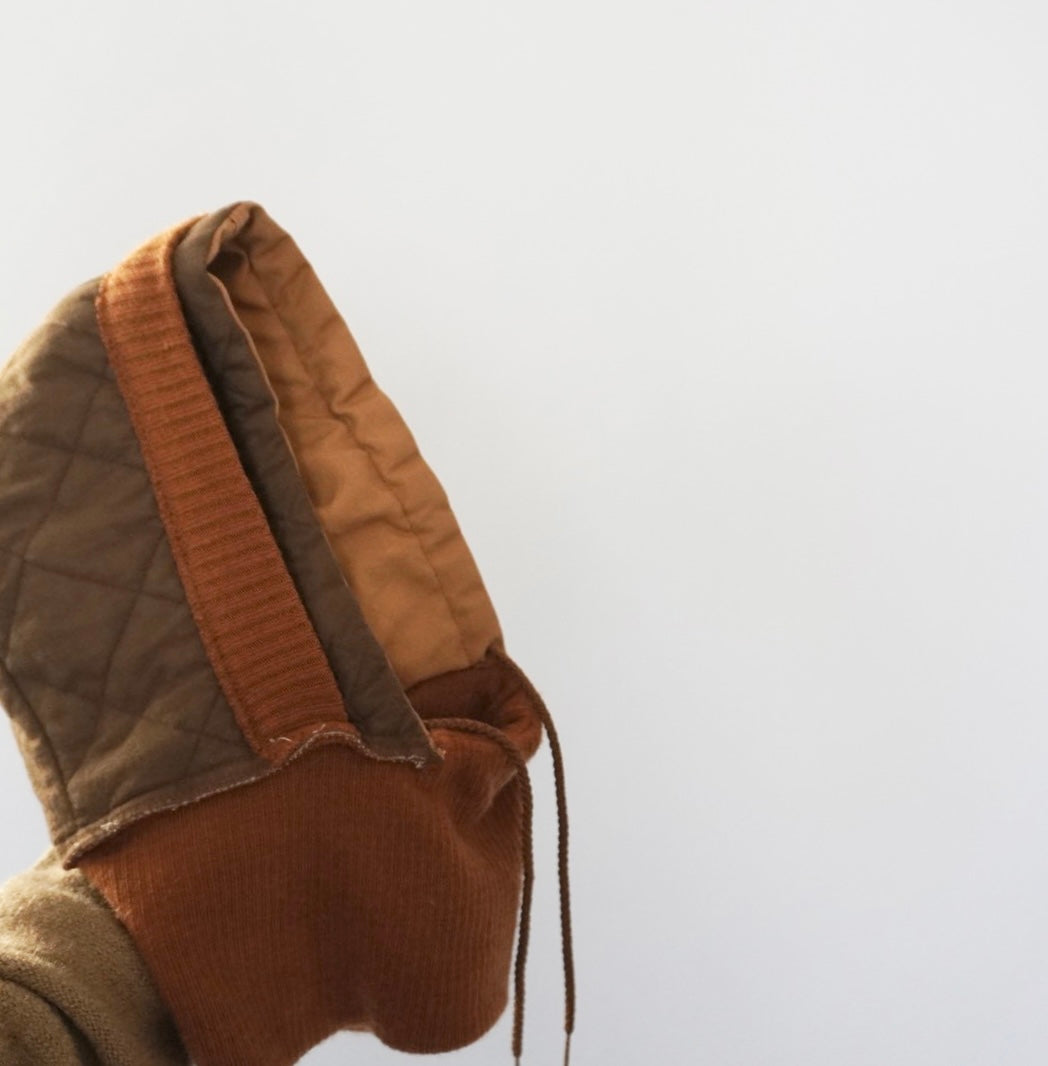 90s Cotton ×Ribbed Balaclava