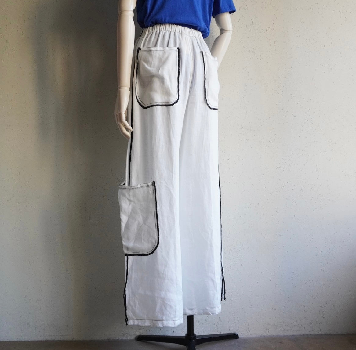 90s Linen Wide Pants