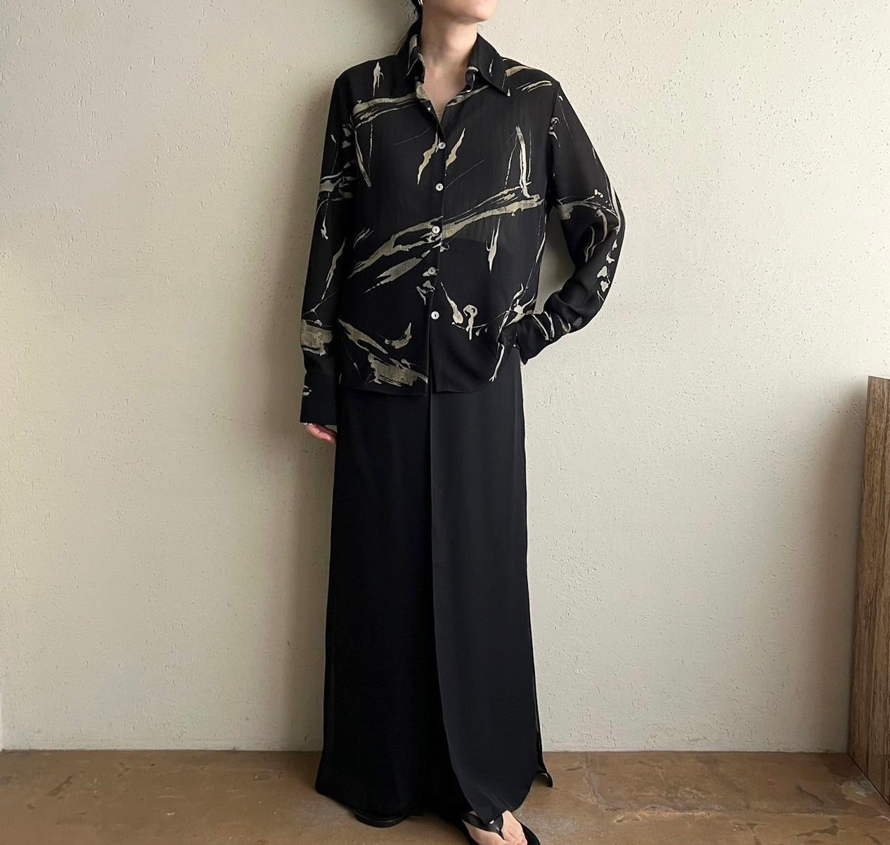 90s Sheer Shirt Made in Italy