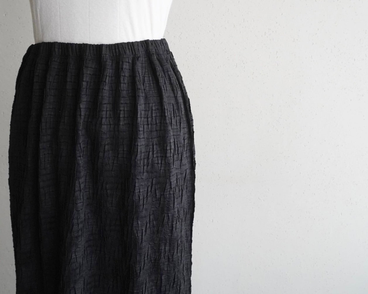 90s Pleat Design Maxi Skirt
