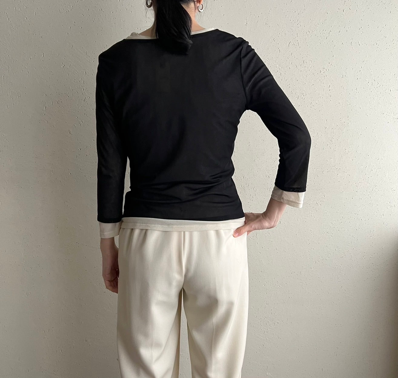 90s Nylon Sheer Top