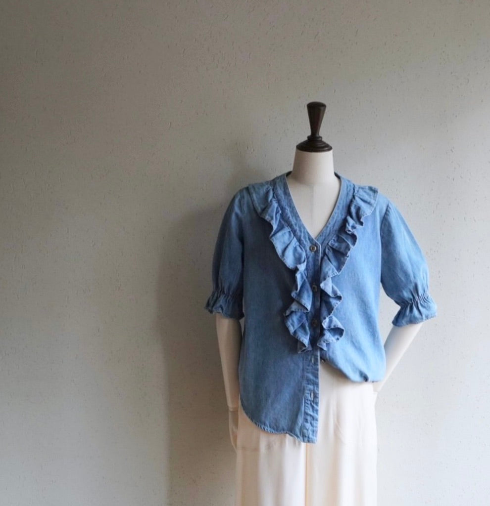 90s Denim Blouse