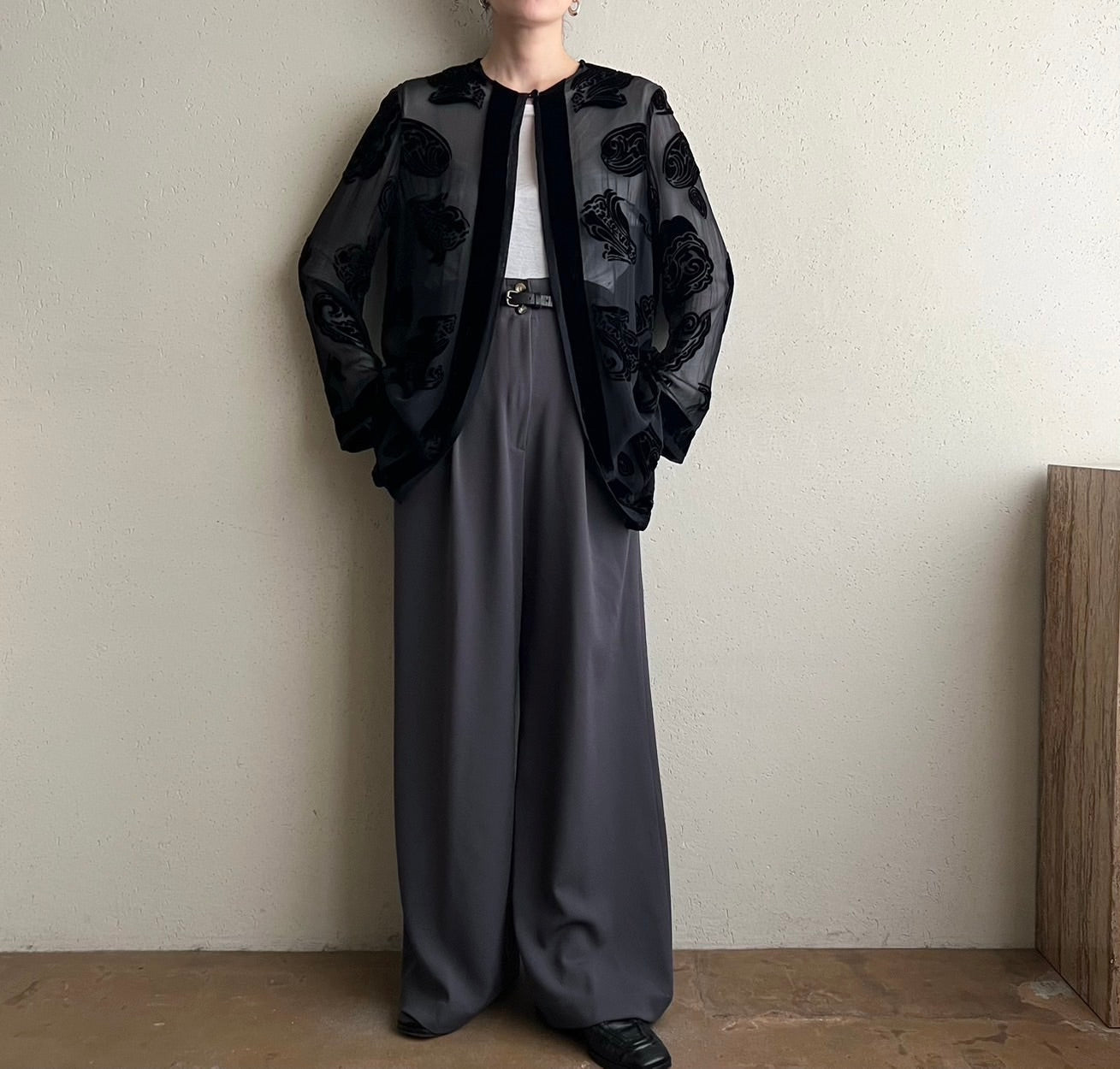 90s Sheer Design Robe