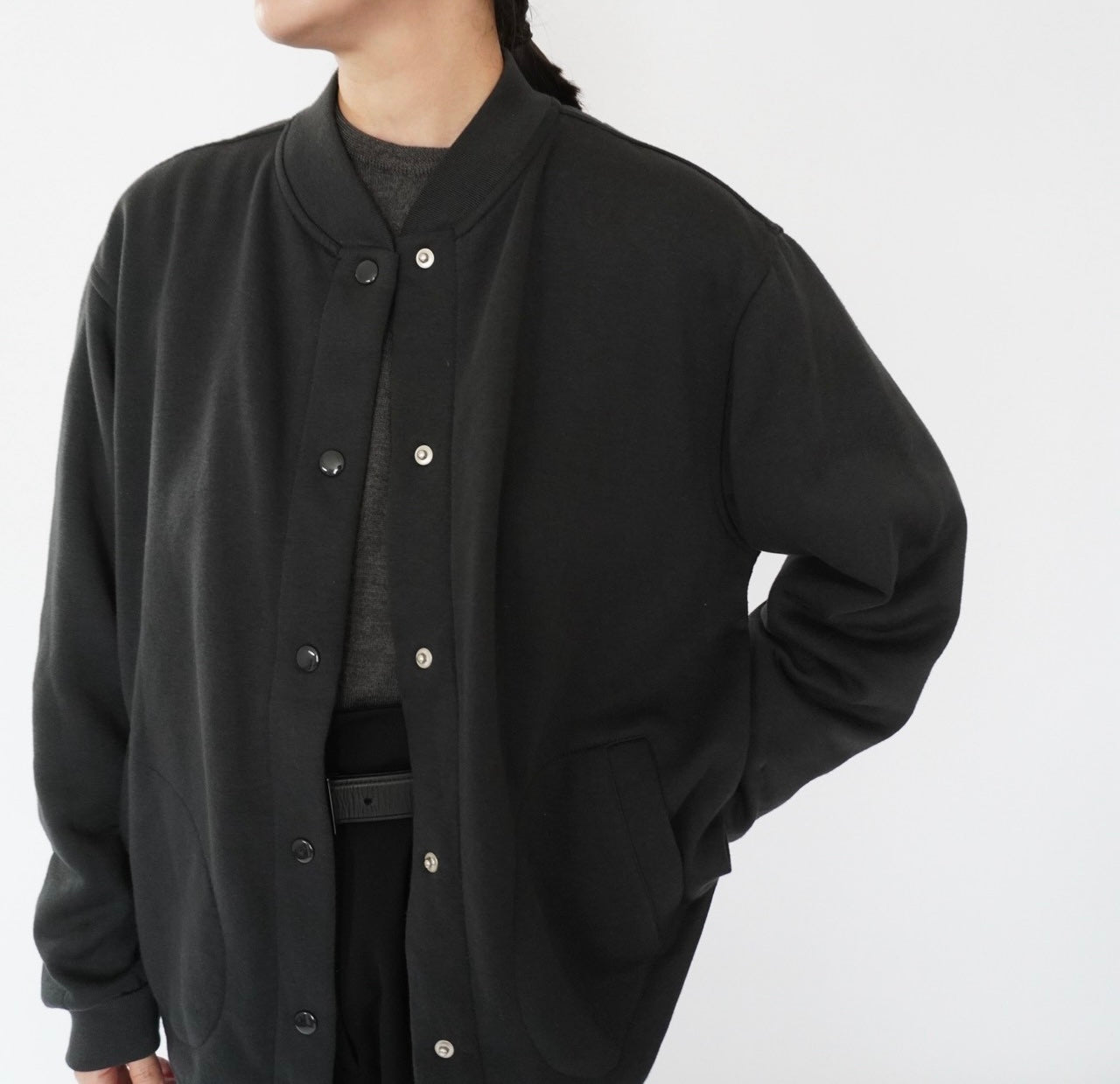90s Black Sweater Jacket,Cardigan