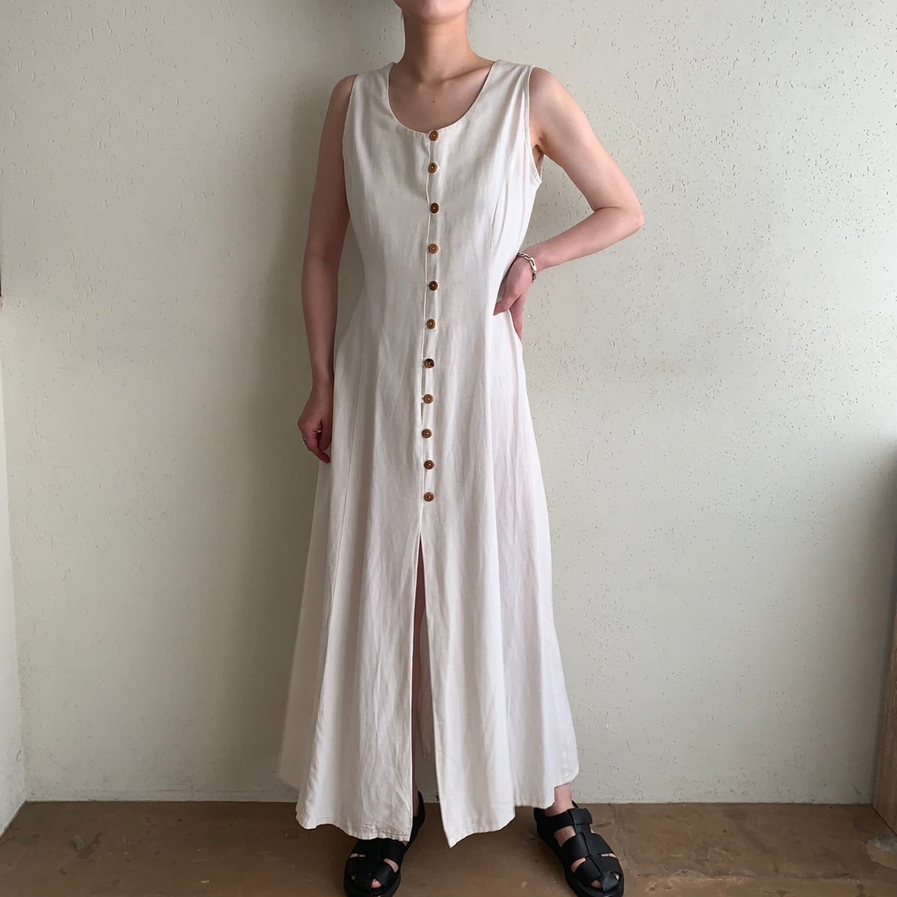 90s Back Lace up Dress Made in Italy