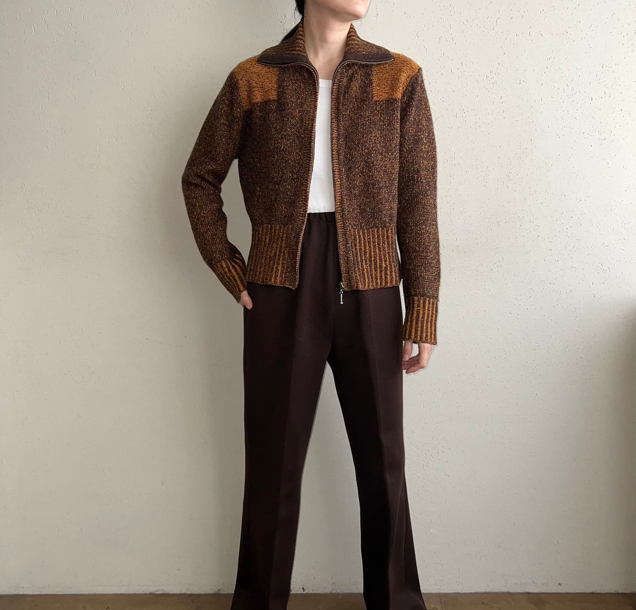 90s Silk Zipped Knit